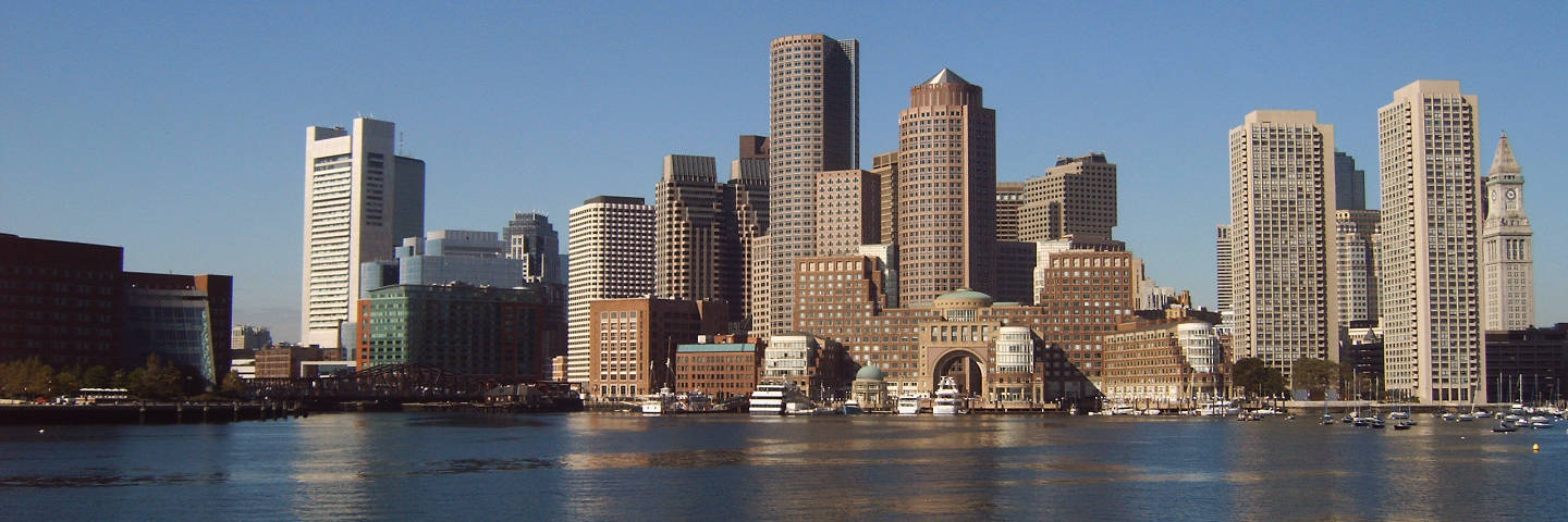 photograph of Boston skyline